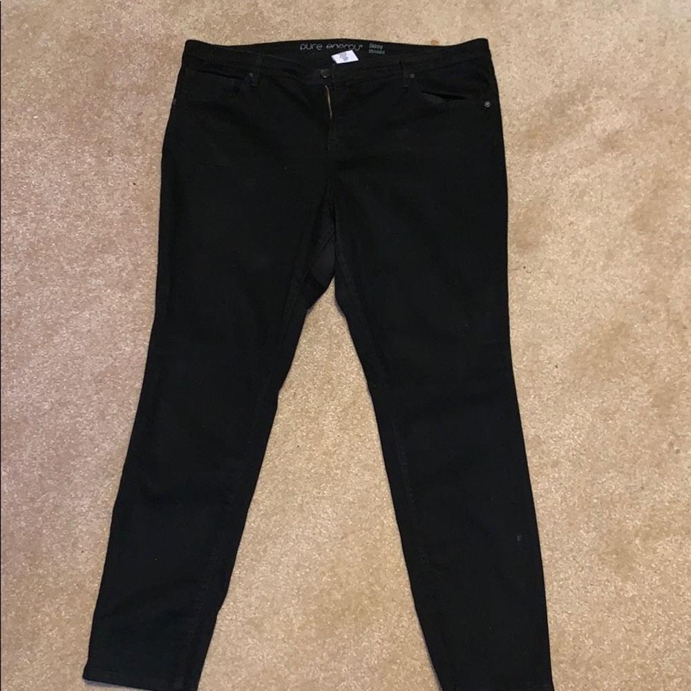 Pure Energy black jeans Sz 20 w